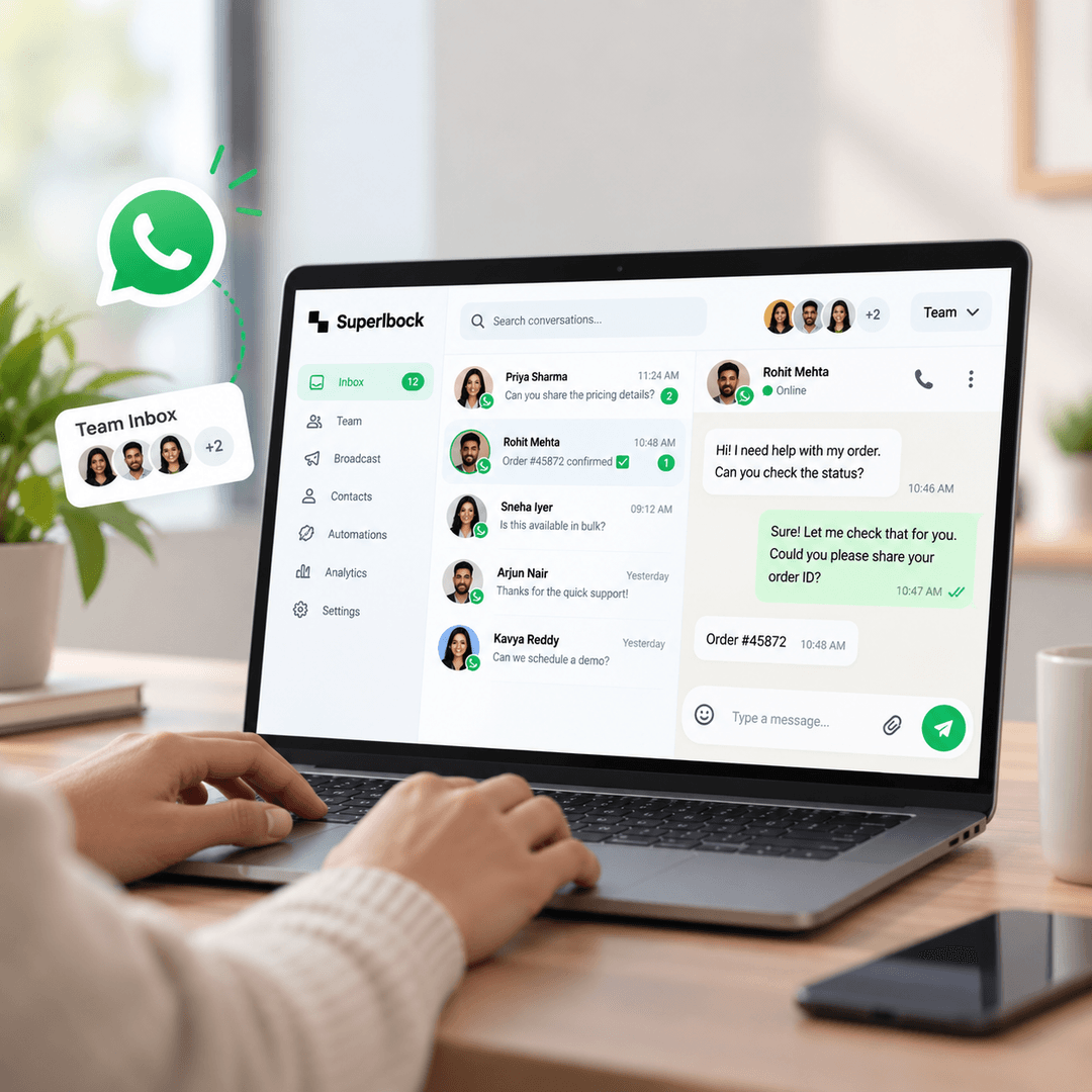 One WhatsApp account, your whole team